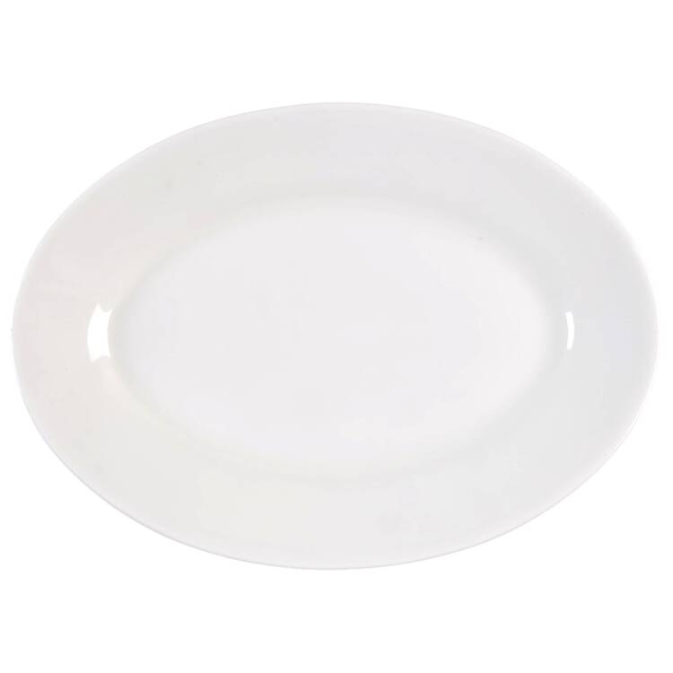 Pristine (Ameriwhite) 11" Oval Serving Platter by Homer Laughlin 