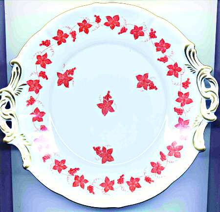 HER53 Handled Cake Plate