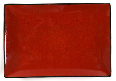 Red Solstice 16" Rectangular Serving Platter
