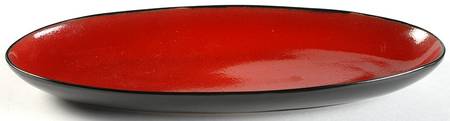 Red Solstice 15" Oval Tray