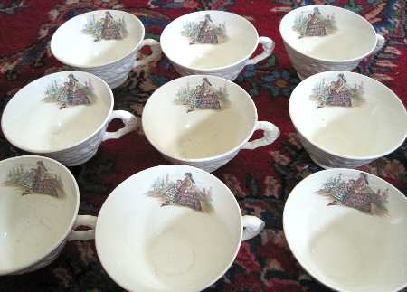 Godey Prints Footed Cup