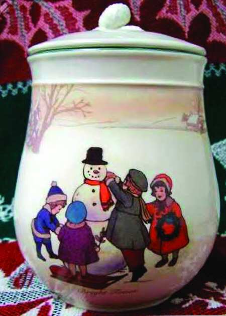 Merry Times Jolly Times Biscuit Barrel & Lid