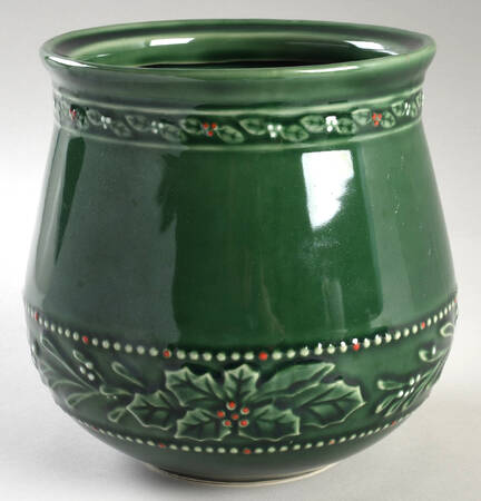 Christmas Berries Cookie Jar No Lid