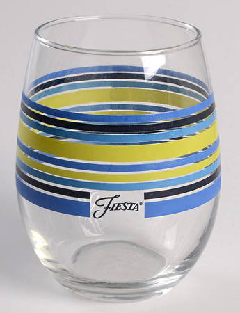 Fiestaware Coordinates Glassware Stemless Wine