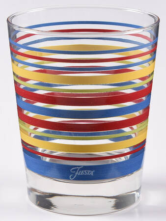 Fiestaware Coordinates 15 Oz Glass Double Old Fashioned
