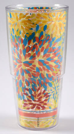 Fiestaware Coordinates 24 Oz Tervis Tumbler