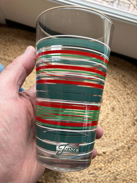 Fiestaware Coordinates 14 Oz Glassware Cooler