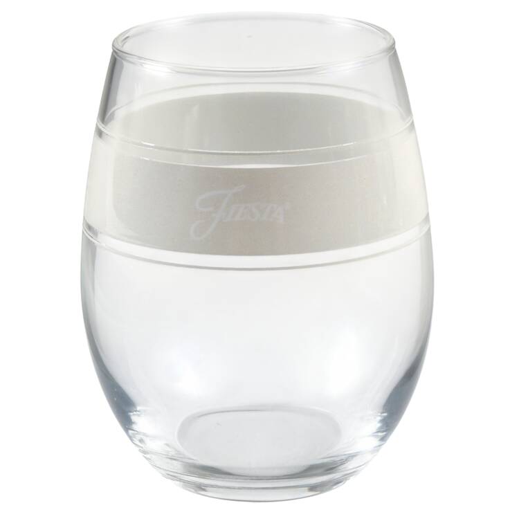 Fiestaware Coordinates Glassware Stemless Wine