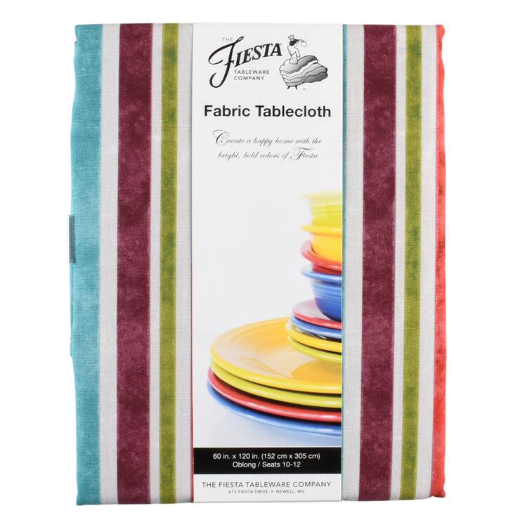 Fiestaware Coordinates 60" x 120" Oblong Tablecloth
