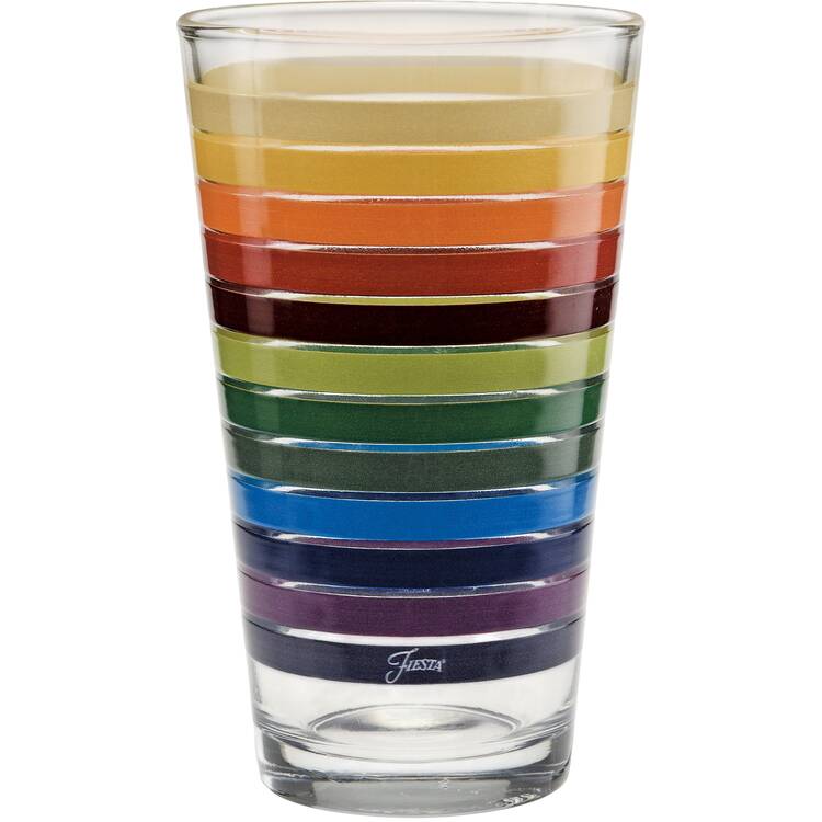 Fiestaware Coordinates 16 Oz Glassware Cooler