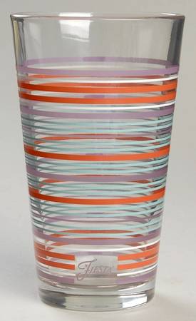 Fiestaware Coordinates 14 Oz Glassware Cooler