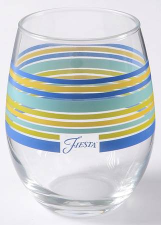 Fiestaware Coordinates Glassware Stemless Wine
