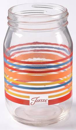 Fiestaware Coordinates Glassware Mason Jar Tumbler