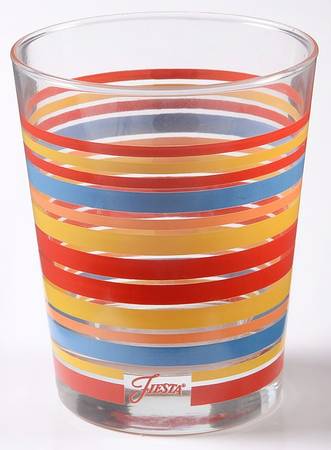 Fiestaware Coordinates 14 Oz Glassware Double Old Fashioned