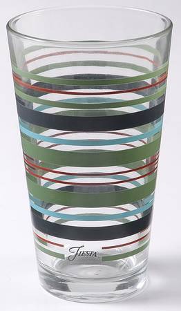 Fiestaware Coordinates 14 Oz Glassware Cooler