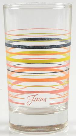 Fiestaware Coordinates 6 Oz Glassware Juice
