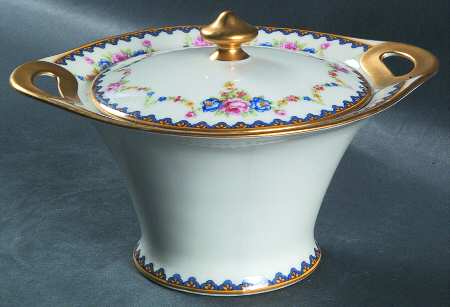H3554 (White Body, No Verge) Sugar Bowl & Lid