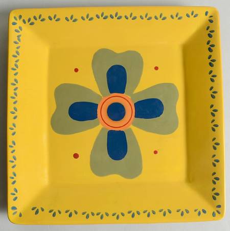 Baja Square Salad Plate