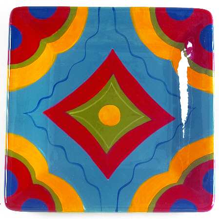 Baja Square Appetizer Plate