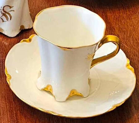 H3563 Flat Demitasse Cup & Saucer Set