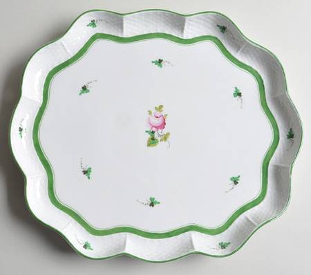 Vienna Rose Large Scalloped Tray