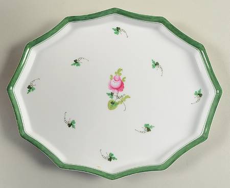 Vienna Rose 9" Scalloped Tray