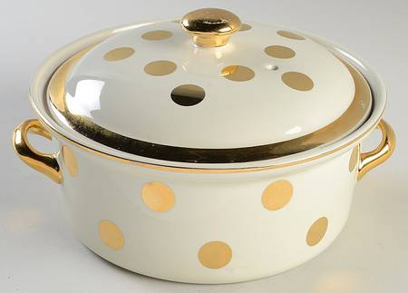 Gold Label Kitchenware Dots 1.75 Qt Round Covered Casserole