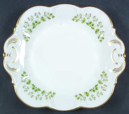 Linnaea Borealis (Scalloped) Square Handled Cake Plate