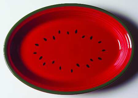 Fiesta Watermelon Red 13" Oval Serving Platter