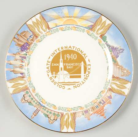 Golden Gate International Exposit Dinner Plate