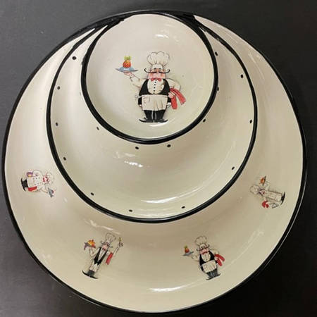 Le Chef 1 Pc Chip & Dip with 3 Sections