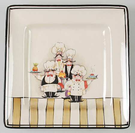 Le Chef Square Dinner Plate