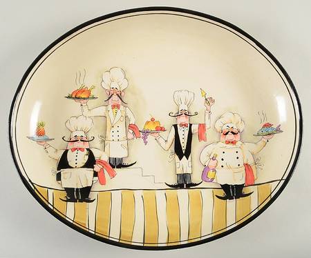 Le Chef 15" Deep Oval Serving Platter by Hd Designs