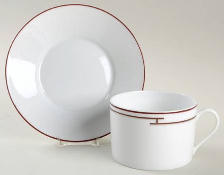 Rythme Red Breakfast Cup & Saucer Set