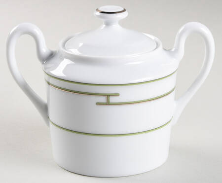 Rythme Green Sugar Bowl & Lid