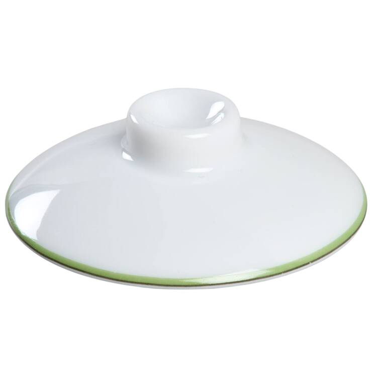 Rythme Green Lid for Asian Flat Cup & Saucer