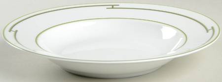 Rythme Green Rim Soup Bowl