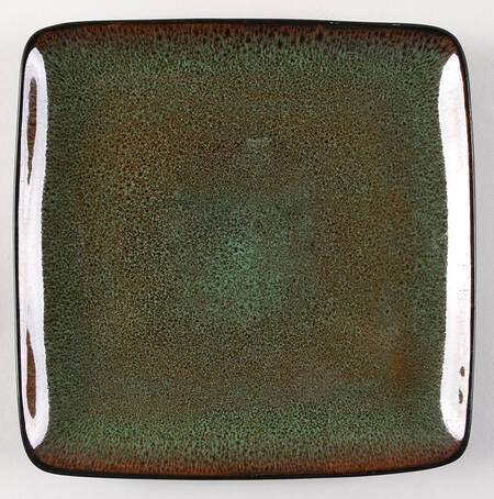 Rave Green Square Dinner Plate