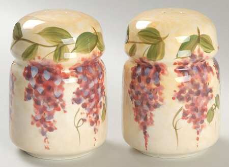 Wisteria Salt & Pepper Set by Heritage Mint