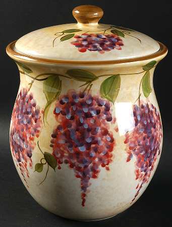 Wisteria Cookie Jar & Lid