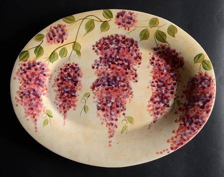 Wisteria 18" Oval Serving Platter