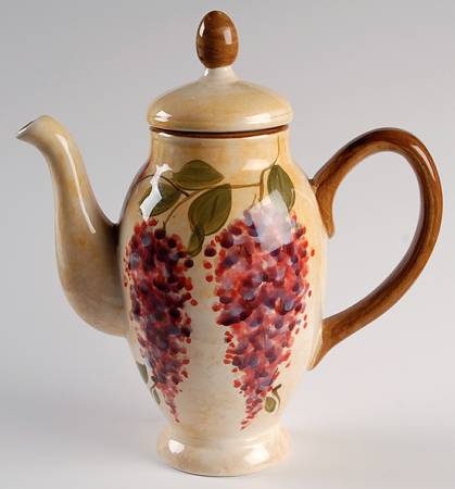 Wisteria Coffee Pot & Lid