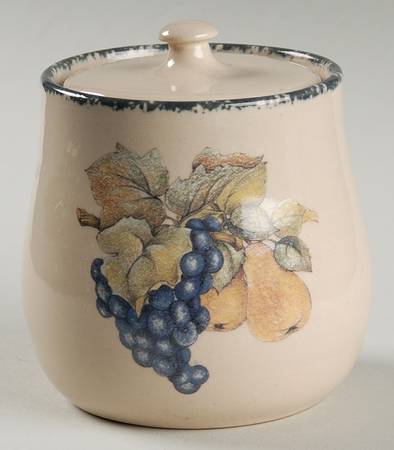 Fruit Sugar Bowl & Lid