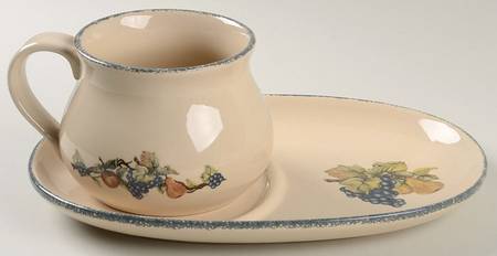 Fruit Snack Tray & Soup Mug Set
