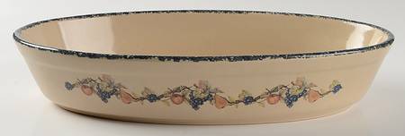 Fruit 14" Oval Baker