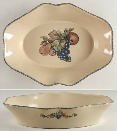 Fruit 12'' Oval Baker