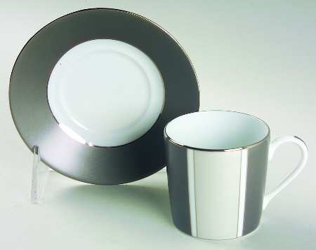 Eclipse Flat Demitasse Cup & Saucer Set by Haviland