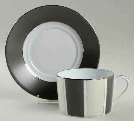 Eclipse Flat Cup & Saucer Set by Haviland