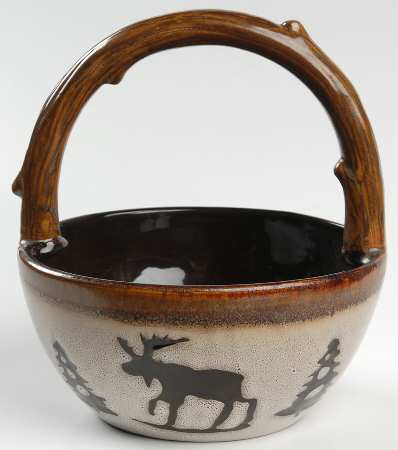 Woodland 7" Handled Basket by Homestudio