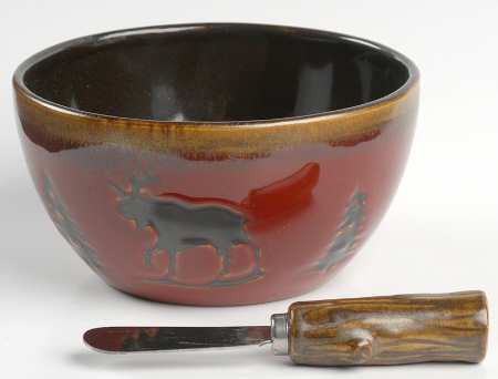 Woodland Dip Bowl & Spreader Set